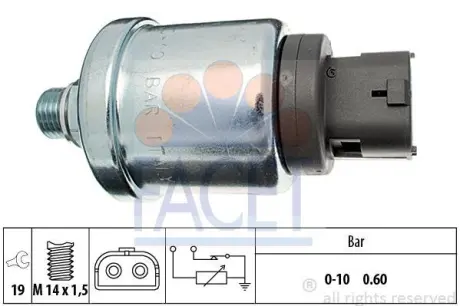 Oil pressure switch. Датчик давления масла FACET 70659