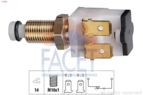 Brake light switch. Выключатель стоп сиганала FACET 71009