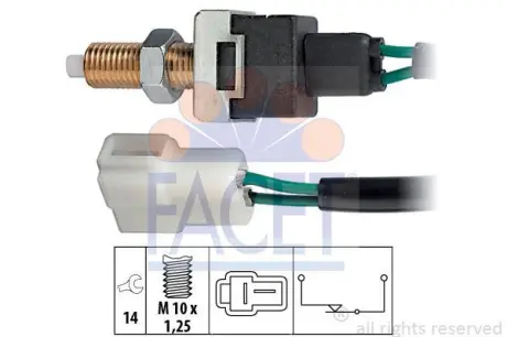 Brake light switch. Выключатель стоп сиганала FACET 71022