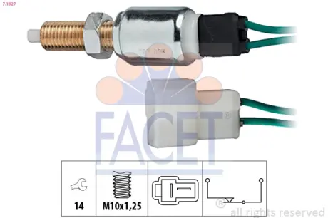 Brake light switch. Выключатель стоп сиганала FACET 71027