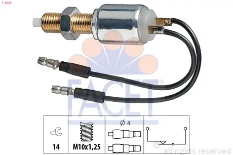 Brake light switch. Выключатель стоп сиганала FACET 71028
