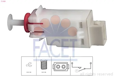Brake light switch. Выключатель стоп сиганала FACET 71123