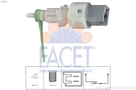 Brake light switch. Выключатель стоп сиганала FACET 71159