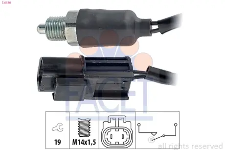 Reverse light switch. Выключатель фонаря заднего хода FACET 76140