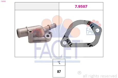 Термостат Jumpy/Scudo/Expert 1.4-1.6i 95- (88C) (7.8155) Facet FACET 78155