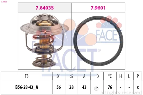 Автозапчасть FACET 78403