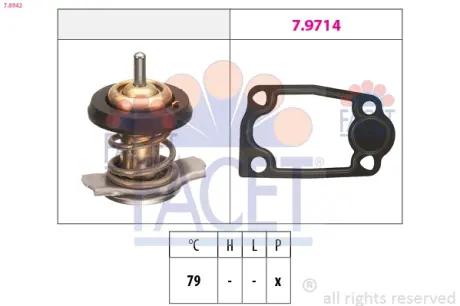Термостат Citroen Jumper 3.0 hdi 145 (10-) (7.8942) Facet FACET 78942