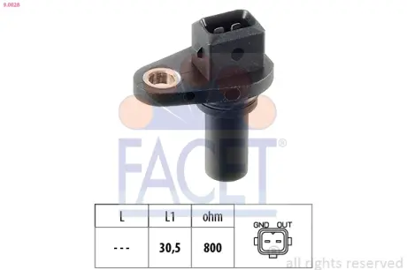 Датчик швидкості Golf III/IV/Passat B5 (АКПП) FACET 90028