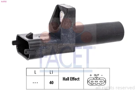 Датчик положения распредвала FACET 90755