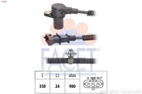 Датчик положения распредвала FACET 90850