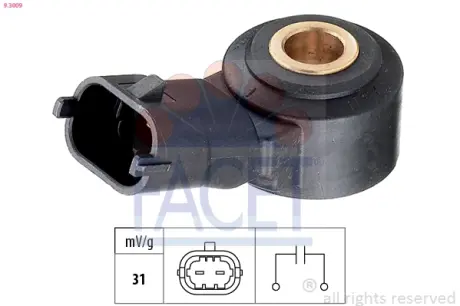 Ignition knock sensor. Датчик детонации FACET 93009