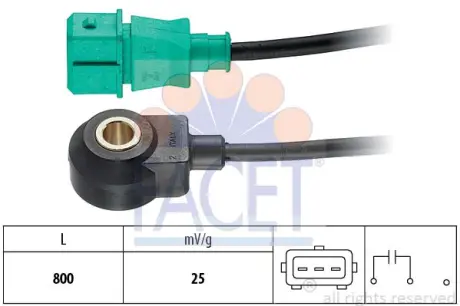 Датчик детонації Vw Touareg 4.2 v8 (02-06) (9.3013) Facet FACET 93013
