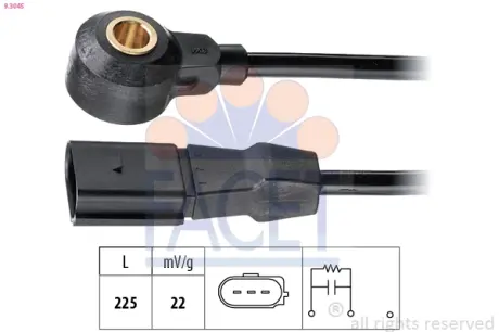 Ignition knock sensor. Датчик детонации FACET 93045