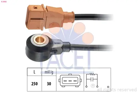 Ignition knock sensor. Датчик детонации FACET 93065
