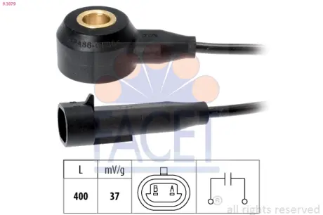 Ignition knock sensor. Датчик детонации FACET 93079
