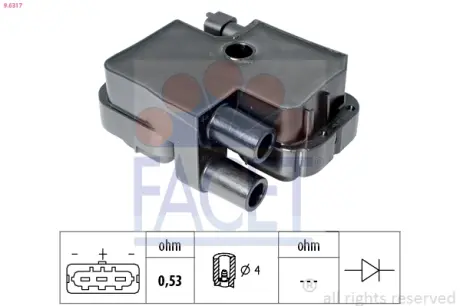 Катушка зажигания FACET 96317