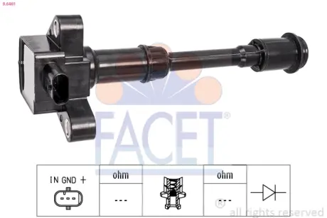 Котушка системи запалювання FACET 96461