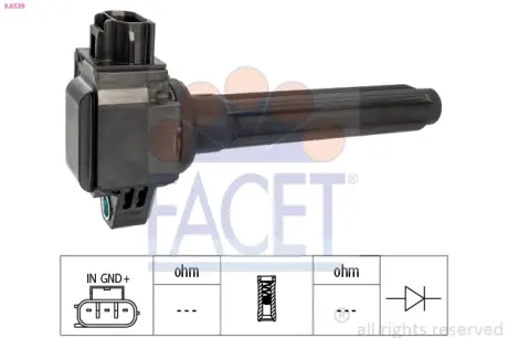 Катушка зажигания FACET 9.6539