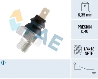 Oil pressure switch. Датчик давления масла FAE 11320