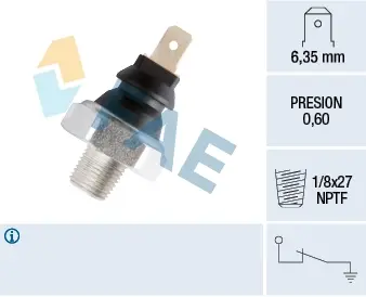 Oil pressure switch. Датчик давления масла FAE 11420