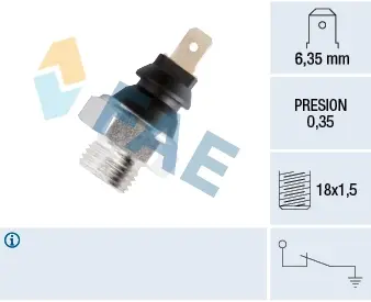 Oil pressure switch. Датчик давления масла FAE 11620