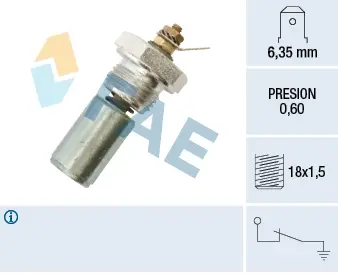 Oil pressure switch. Датчик давления масла FAE 12260