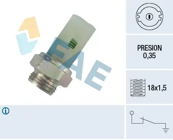 Oil pressure switch. Датчик давления масла FAE 12380
