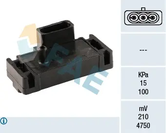 Intake manifold pressure sensor. Датчик абсолютного давления, впуск  FAE 15001