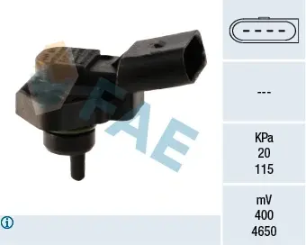 Intake manifold pressure sensor. Датчик абсолютного давления, впуск  FAE 15031