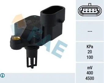 Intake manifold pressure sensor. Датчик абсолютного давления, впуск  FAE 15071