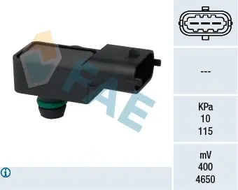 Intake manifold pressure sensor. Датчик абсолютного давления, впуск  FAE 15127