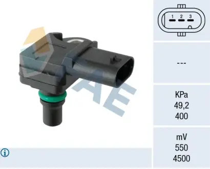 Intake manifold pressure sensor. Датчик абсолютного давления, впуск  FAE 15136