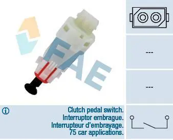 Brake light switch. Выключатель стоп сиганала FAE 24499