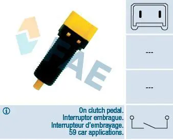 Brake light switch. Выключатель стоп сиганала FAE 24860