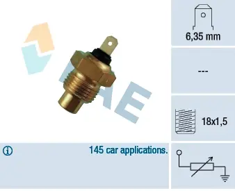 Coolant temperature sensor. Датчик температуры охлаждающей жидкости FAE 31020