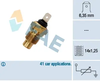 Coolant temperature sensor. Датчик температуры охлаждающей жидкости FAE 31280