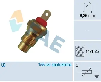 Coolant temperature sensor. Датчик температуры охлаждающей жидкости FAE 31370