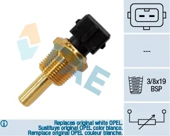 Coolant temperature sensor. Датчик температуры охлаждающей жидкости FAE 33350