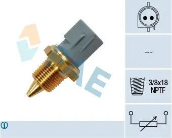 Coolant temperature sensor. Датчик температуры охлаждающей жидкости FAE 33430