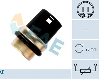 Coolant temperature sensor. Датчик температуры охлаждающей жидкости FAE 33610
