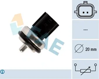 Coolant temperature sensor. Датчик температуры охлаждающей жидкости FAE 33811