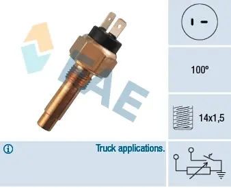 Coolant temperature sensor. Датчик температуры охлаждающей жидкости FAE 34150