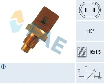 Coolant temperature sensor. Датчик температуры охлаждающей жидкости FAE 34290
