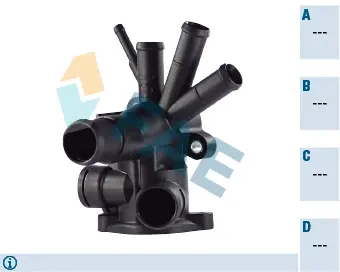 Thermostat housing element. Элемент системы охлаждения FAE 54202