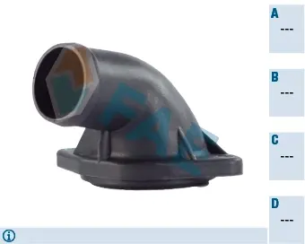 Thermostat housing element. Элемент системы охлаждения FAE 54301