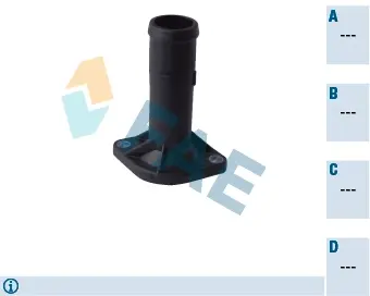 Thermostat housing element. Элемент системы охлаждения FAE 54302