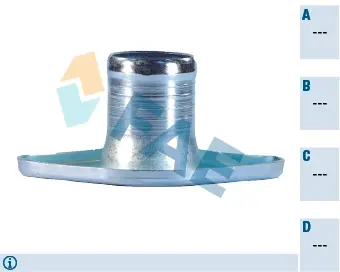 Thermostat housing element. Элемент системы охлаждения FAE 54306