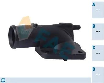 Thermostat housing element. Элемент системы охлаждения FAE 54310