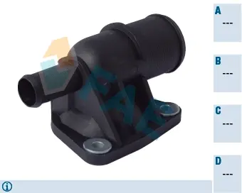 Thermostat housing element. Элемент системы охлаждения FAE 54315