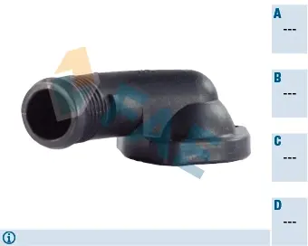 Thermostat housing element. Элемент системы охлаждения FAE 54318
